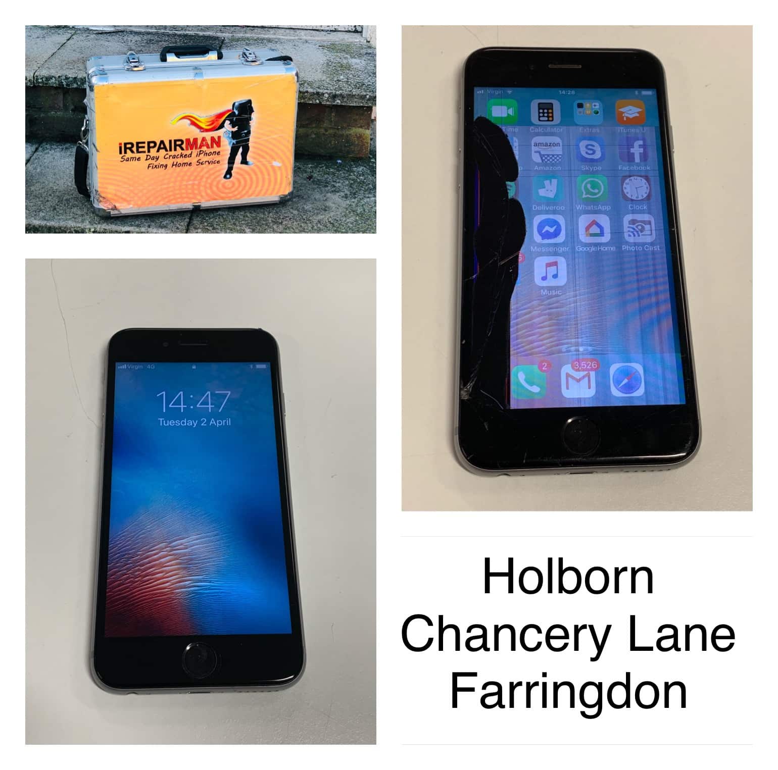 Phone Screen Repair Call Out In Holborn Chancery Lane Farringdon Irepairman London
