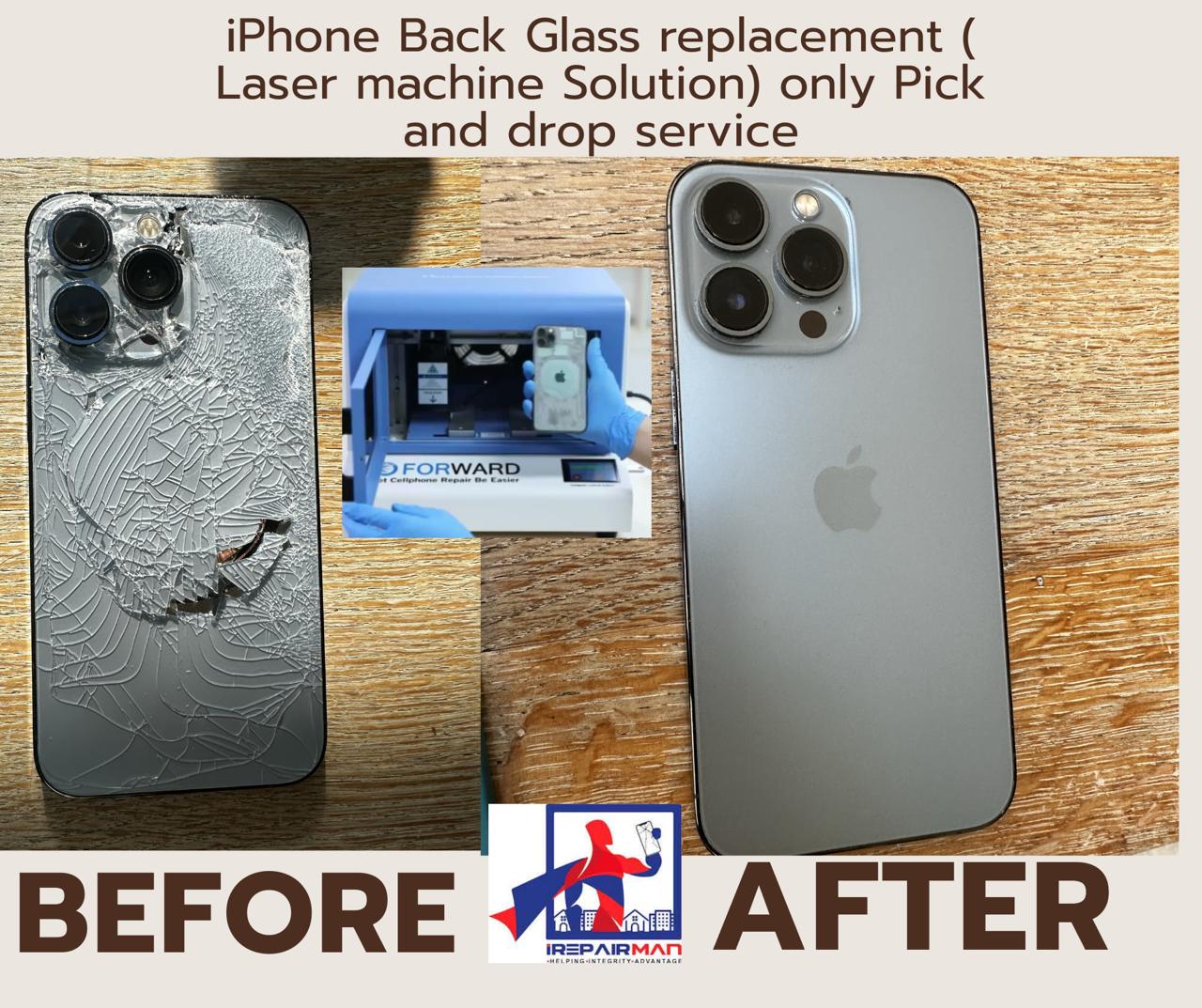 Laser back glass replacement machine