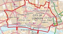 City of London map showing EC1–EC4 coverage area