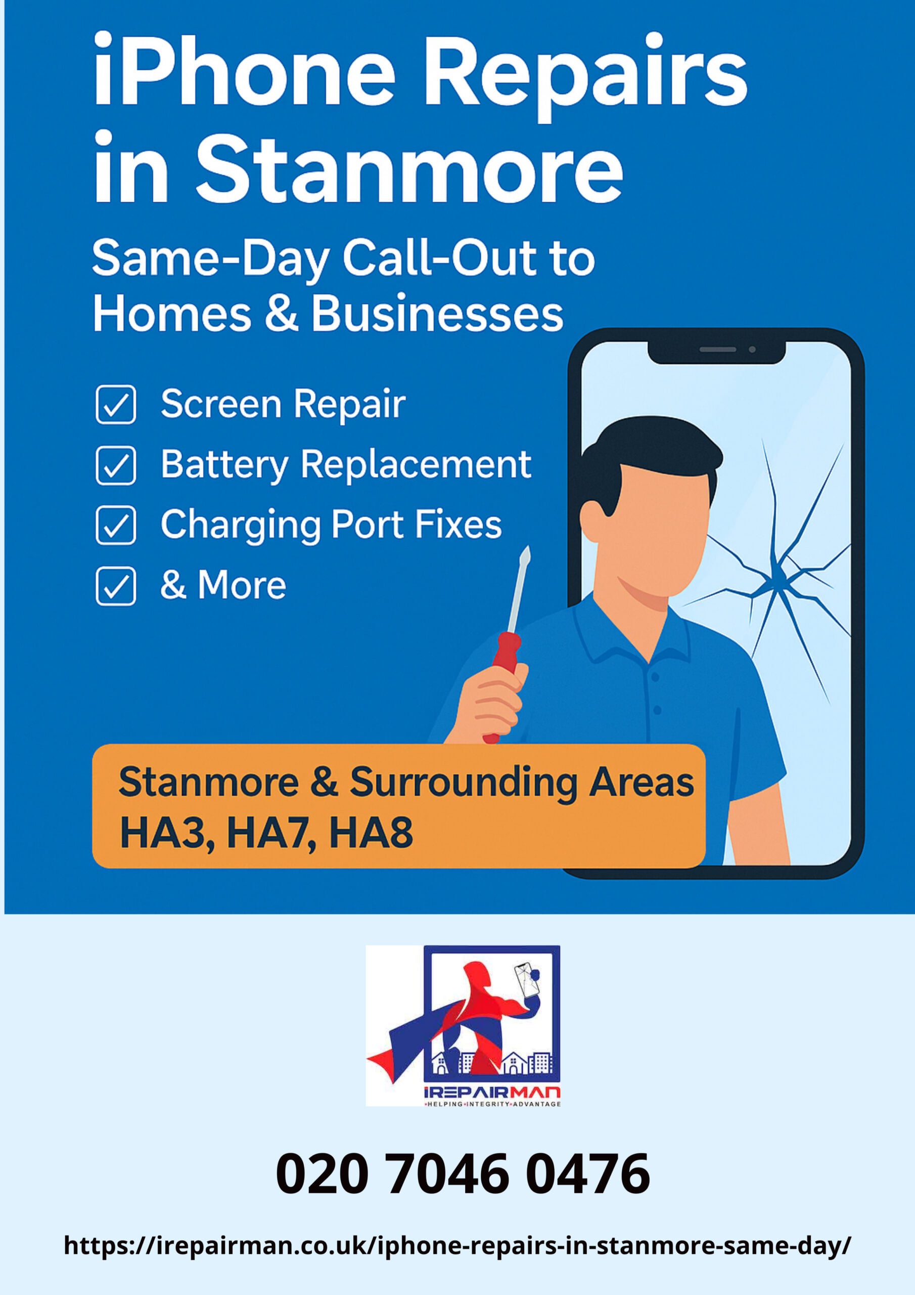 Stanmore HA7 Mobile Repair