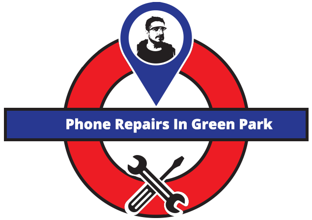 Illustration highlighting iRepairMan phone repair coverage around Green Park London W1J
