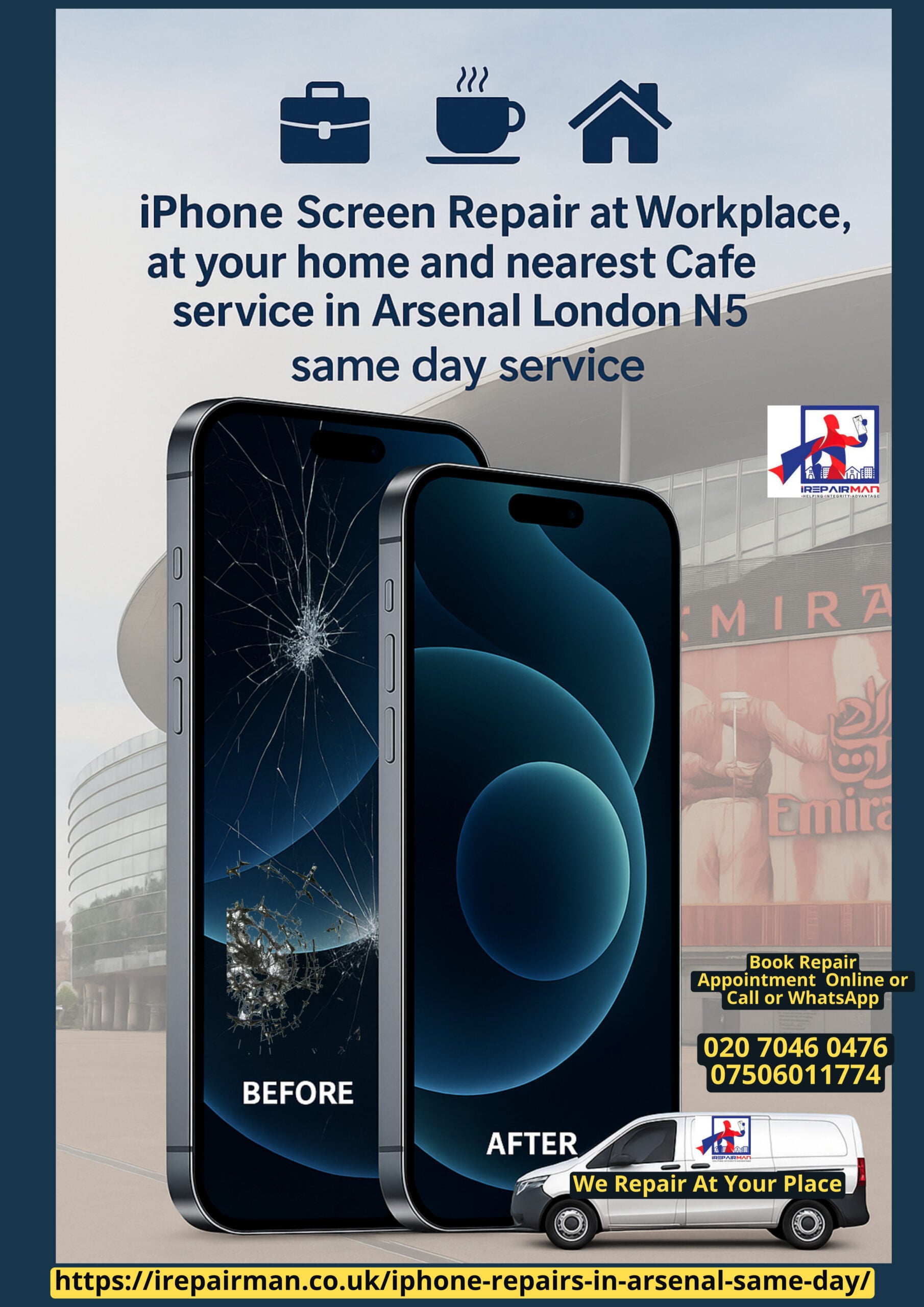 iPhone Repair Poster Arsenal N5