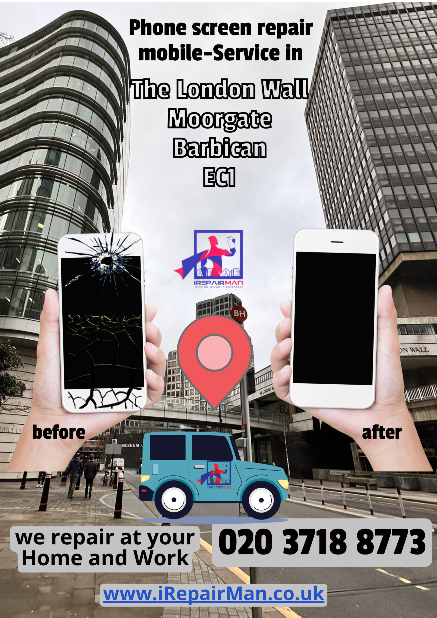 Same-day on-site repair service — Moorgate