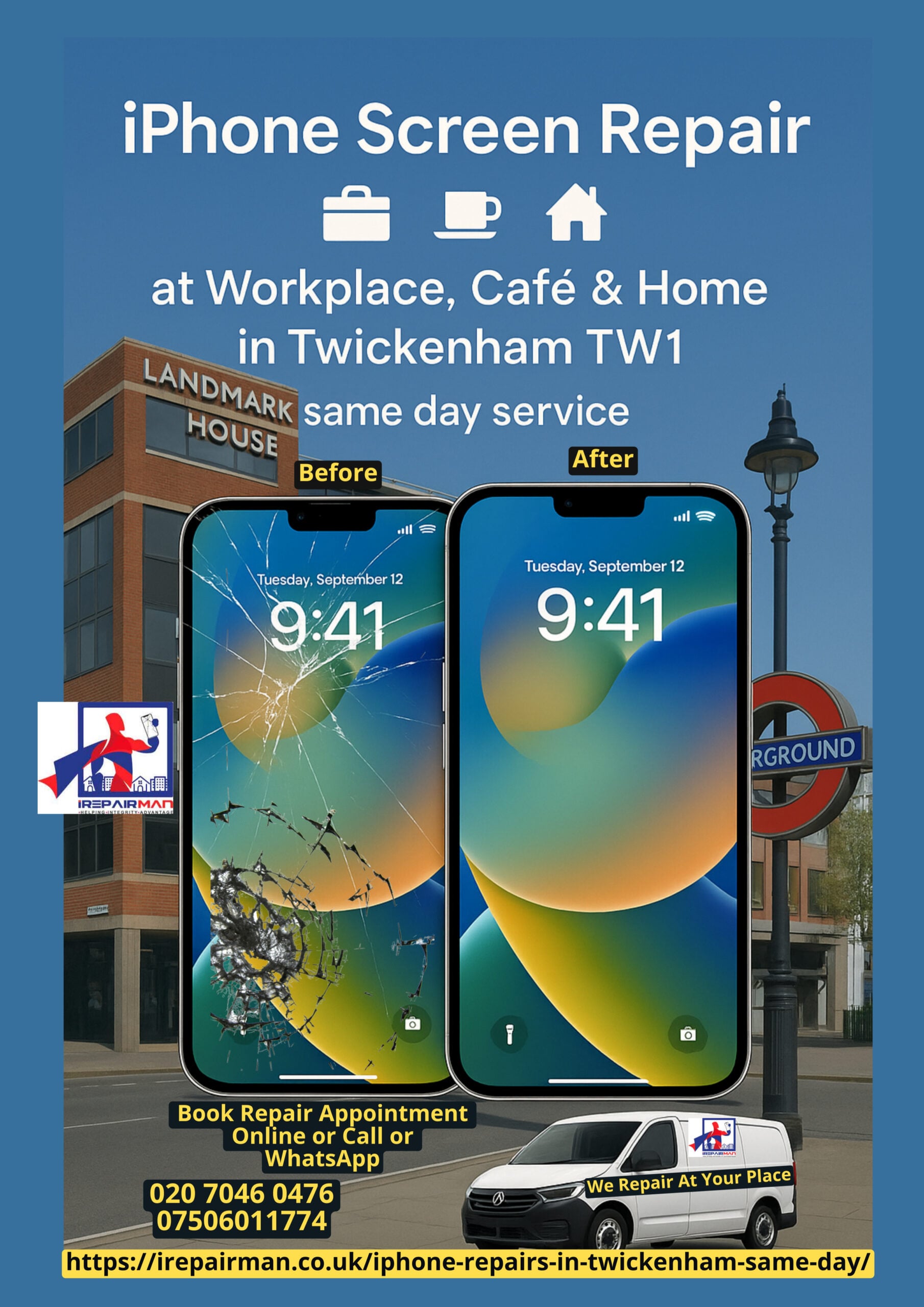 iRepairMan Twickenham Poster