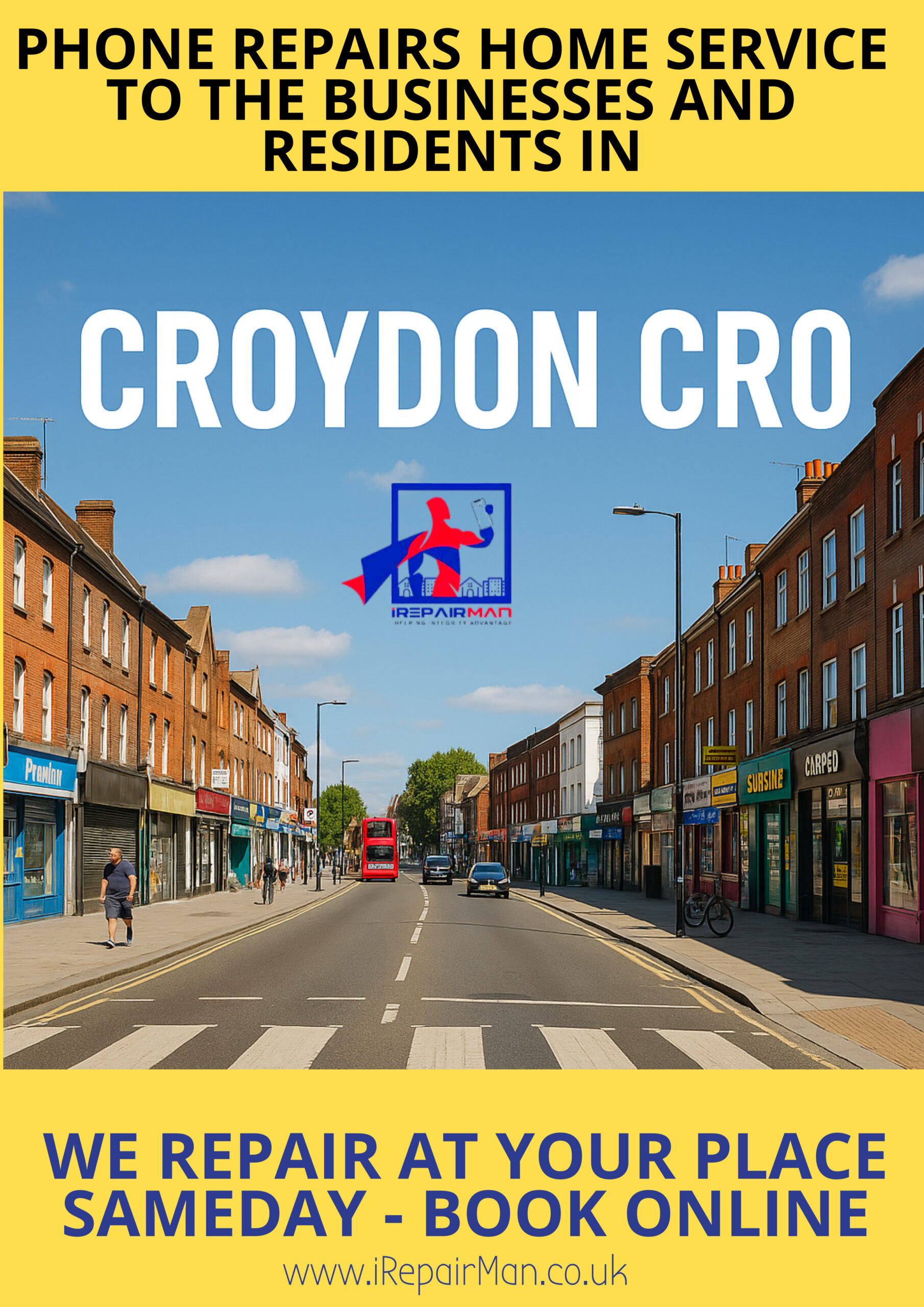 Croydon CR0 CR2 on-site iPhone & iPad repair visual — mobile same-day service
