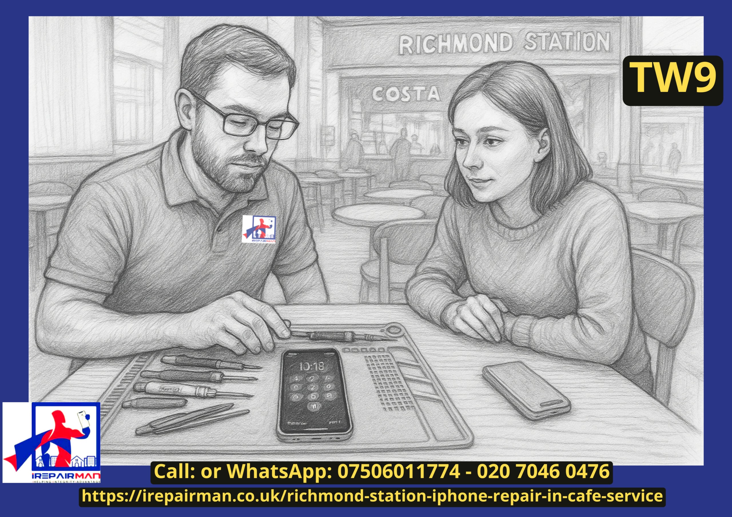 Richmond Station iPhone 13 Repair Story – iRepairMan in Café