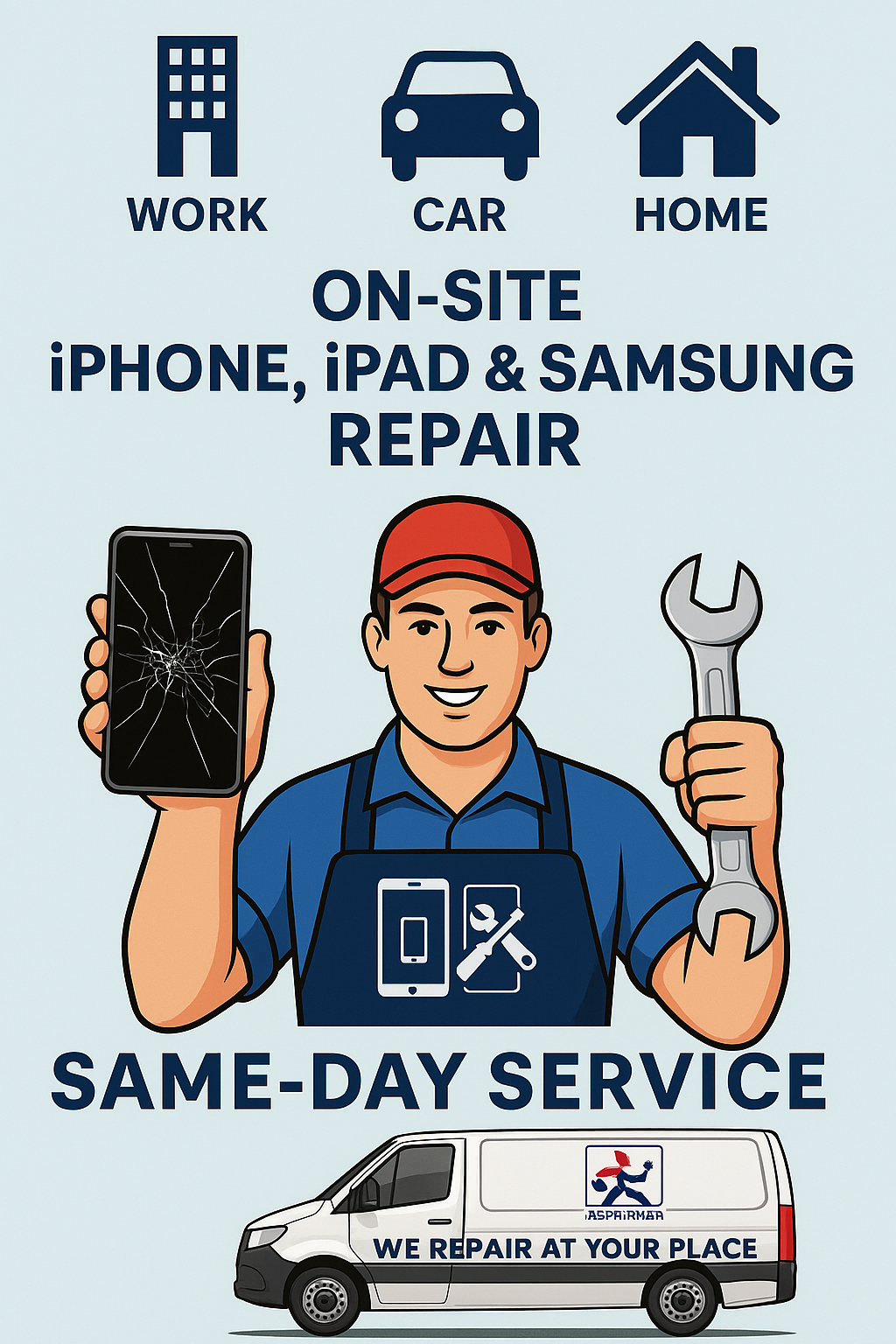 iRepairMan mobile doorstep repair van Aldgate