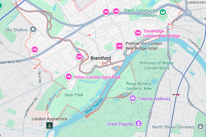 Brentford TW8 map — iRepairMan on-site repair coverage