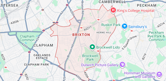 Brixton service coverage map