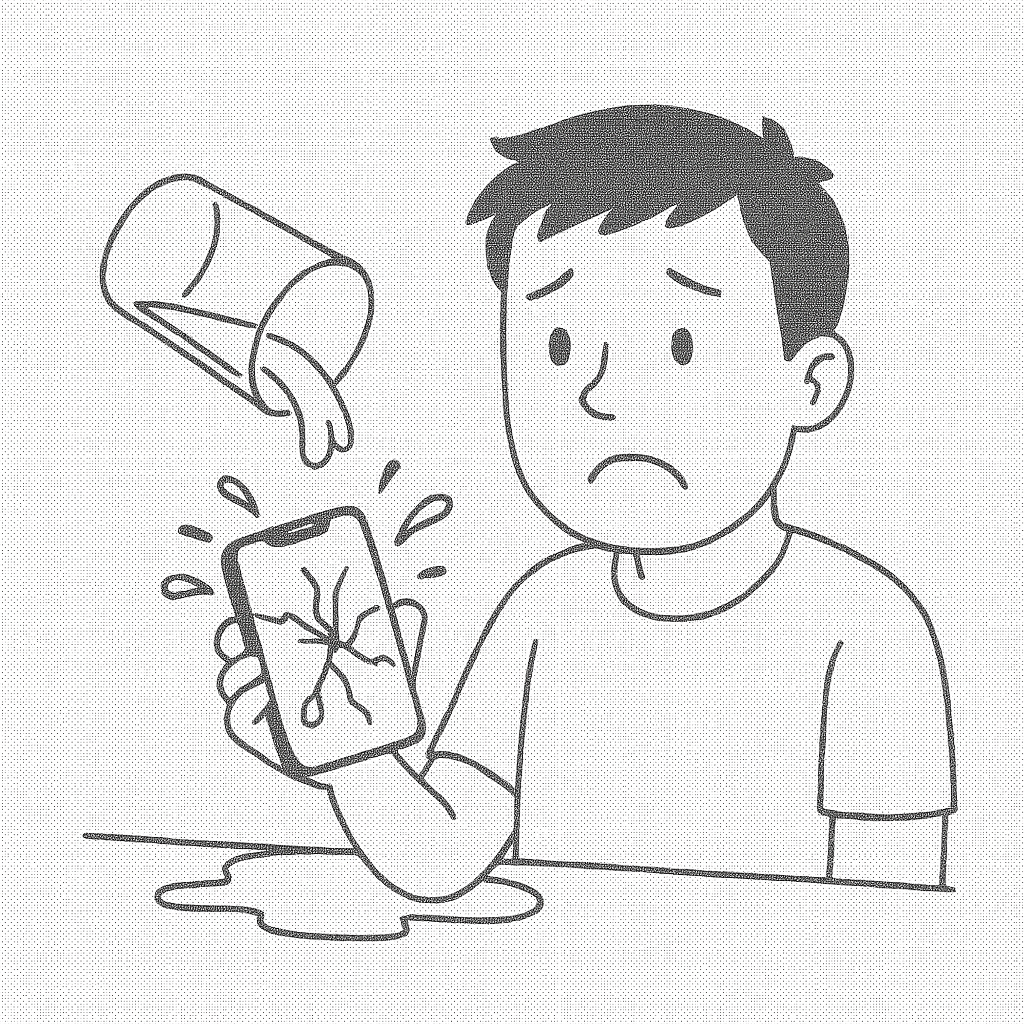 Water or liquid damaged phone repair call-out in London