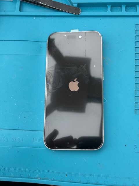 After: iPhone 16 working perfectly following same-day screen replacement in Kingston