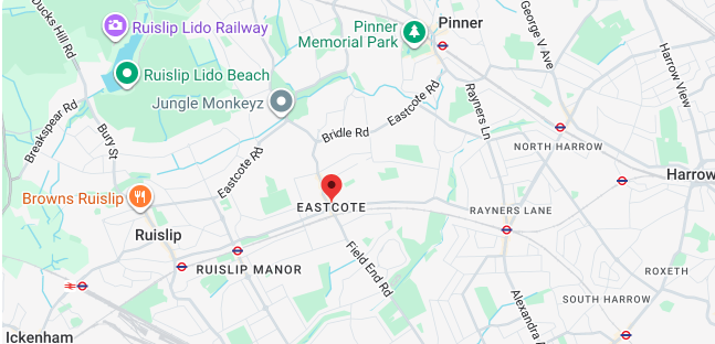 Coverage map for iRepairMan mobile repairs in Eastcote HA4 & HA5
