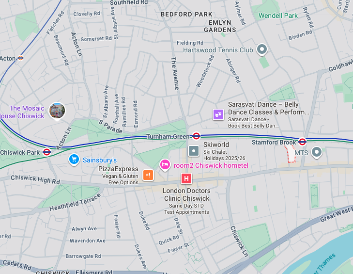 iPhone and iPad repair service coverage map near me for Chiswick Park Turnham Green Stamford Brook London W4 W6