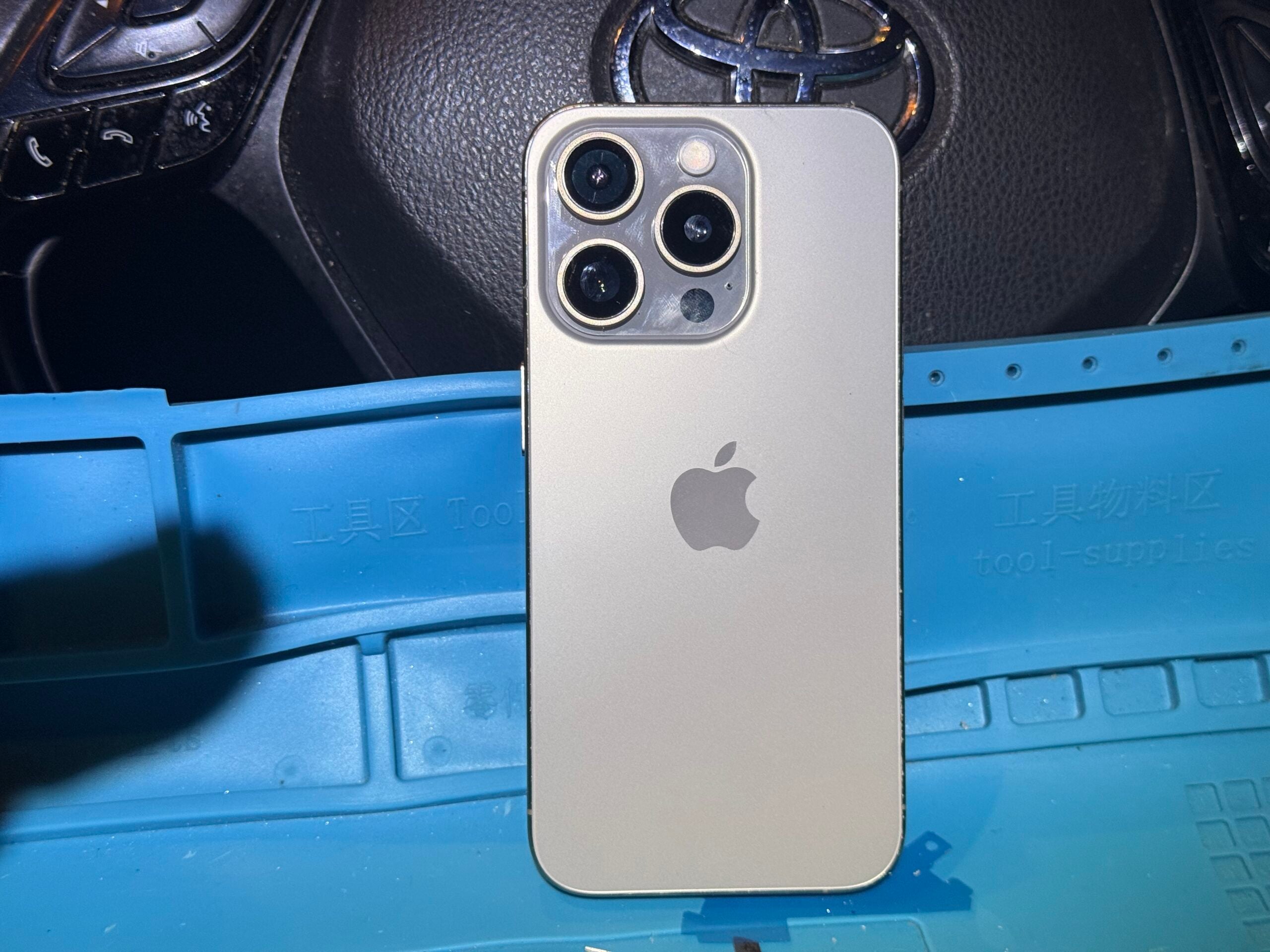 iPhone 15 Pro after back glass repair completed same day in Brixton SW9
