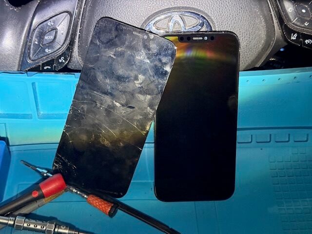 iPhone 12 Pro Max repair completed and checked before handover