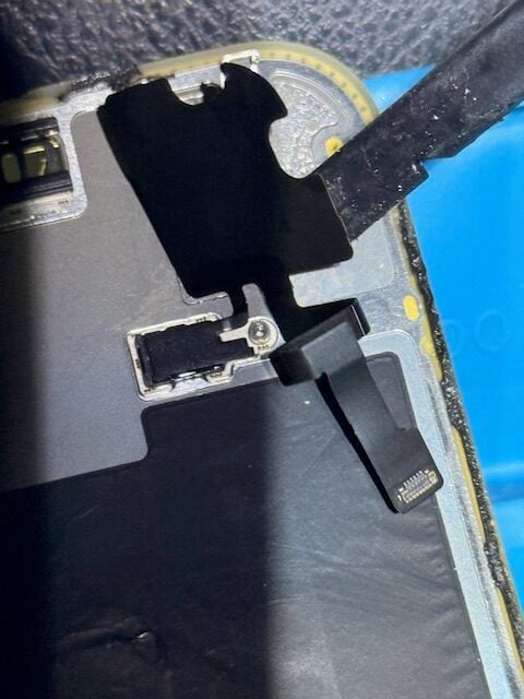 Removing Proximity Sensor Cable from iPhone 15 Pro