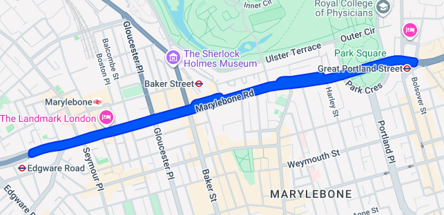 Map showing iPhone and iPad repair coverage near Great Eastern Street EC2A and Old Street