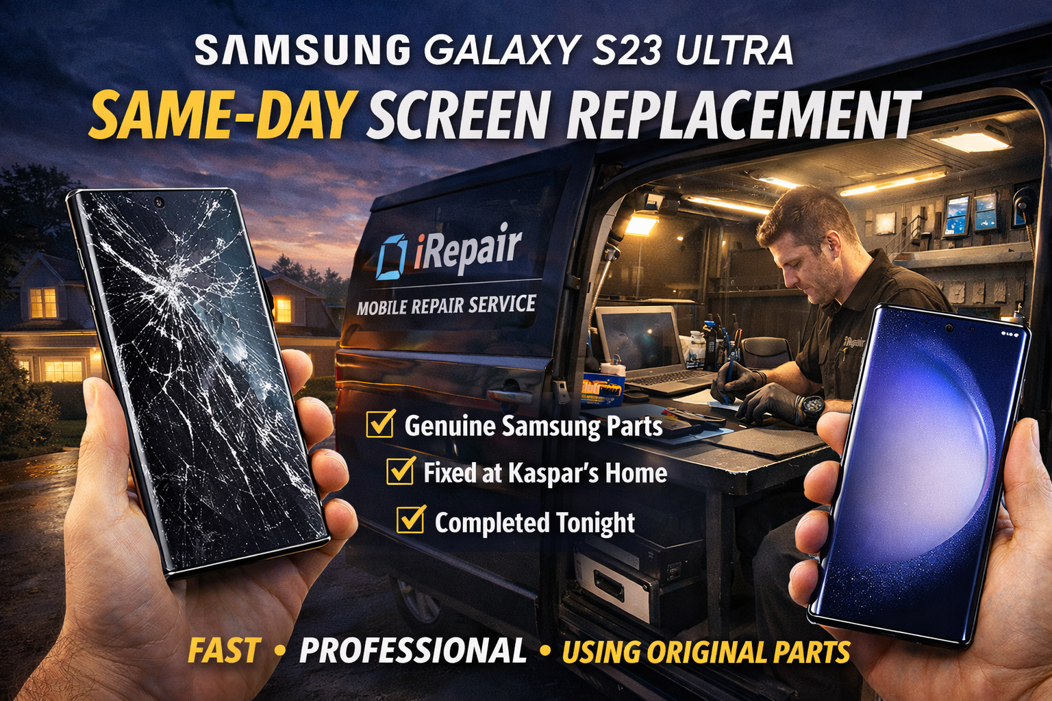Samsung Galaxy S23 Ultra Same-Day Screen Repair