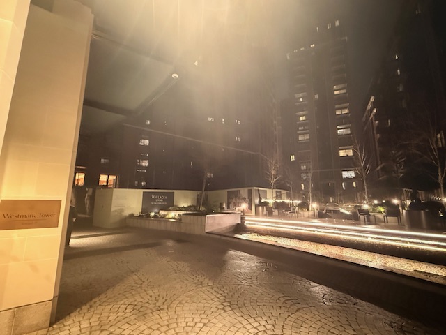 Night view near Paddington Green W2 London where emergency iPhone 15 Pro screen repair was carried out at customer’s residence