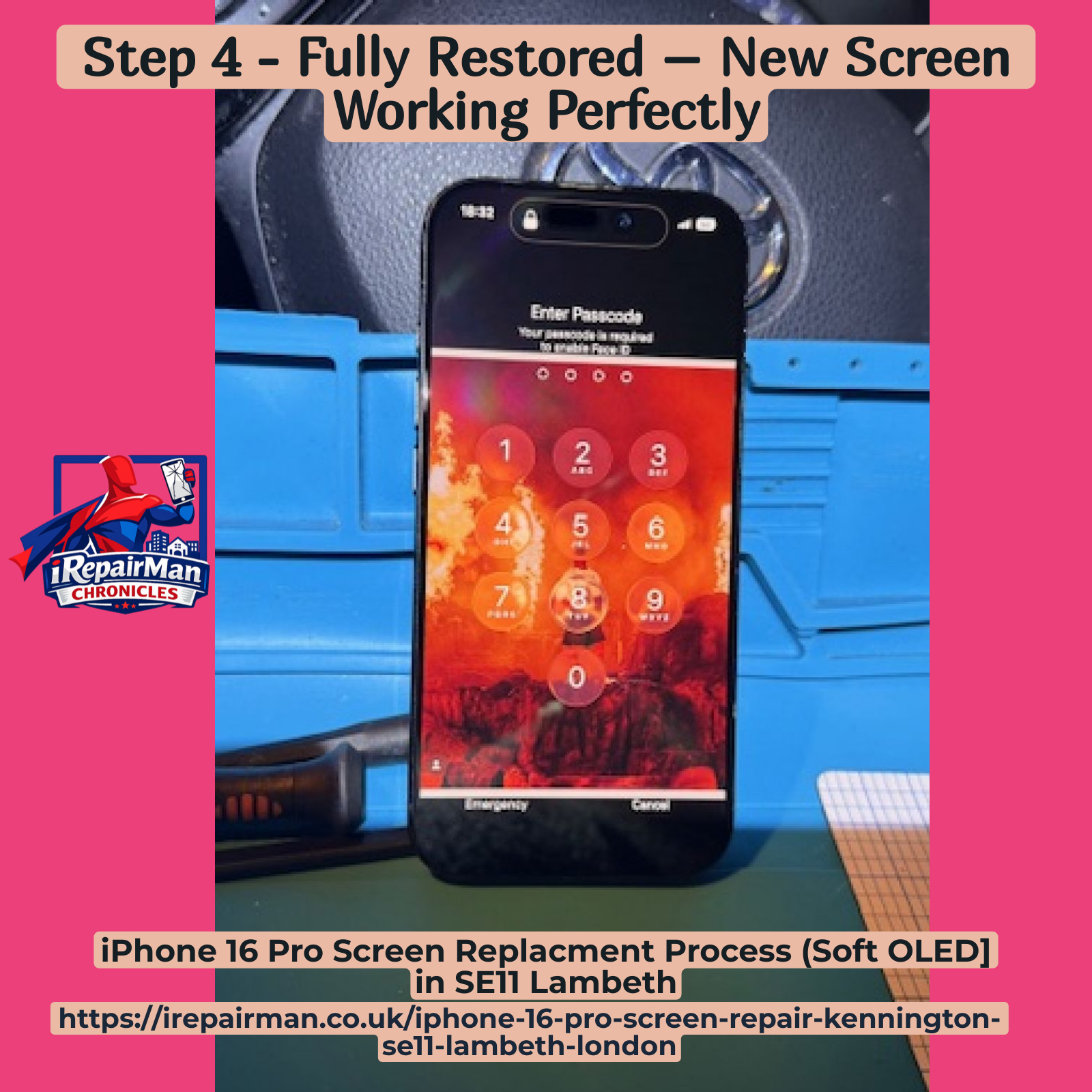 testing screen