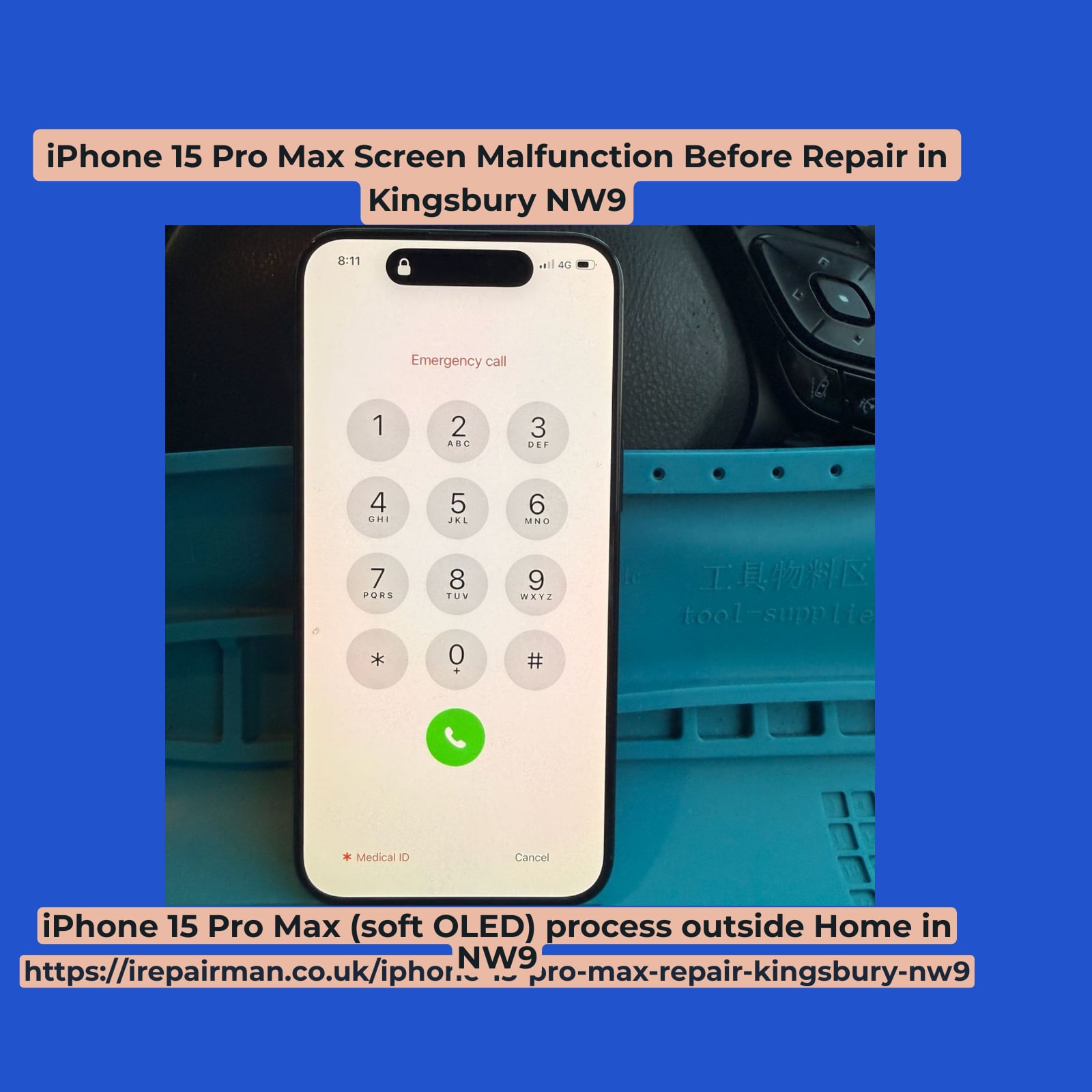 iPhone after repair testing