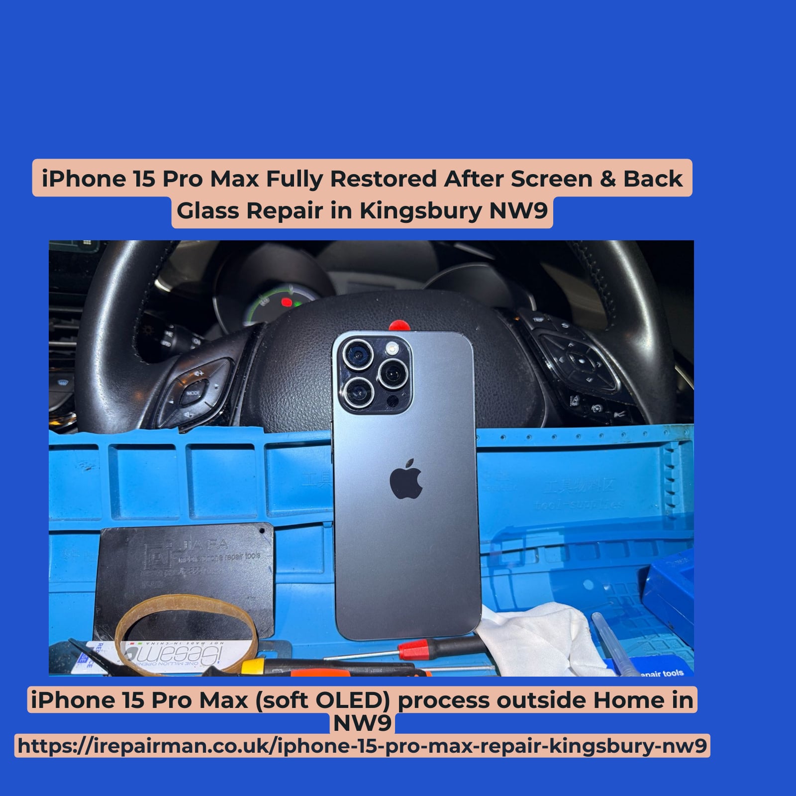 Fully repaired iPhone 15 Pro Max