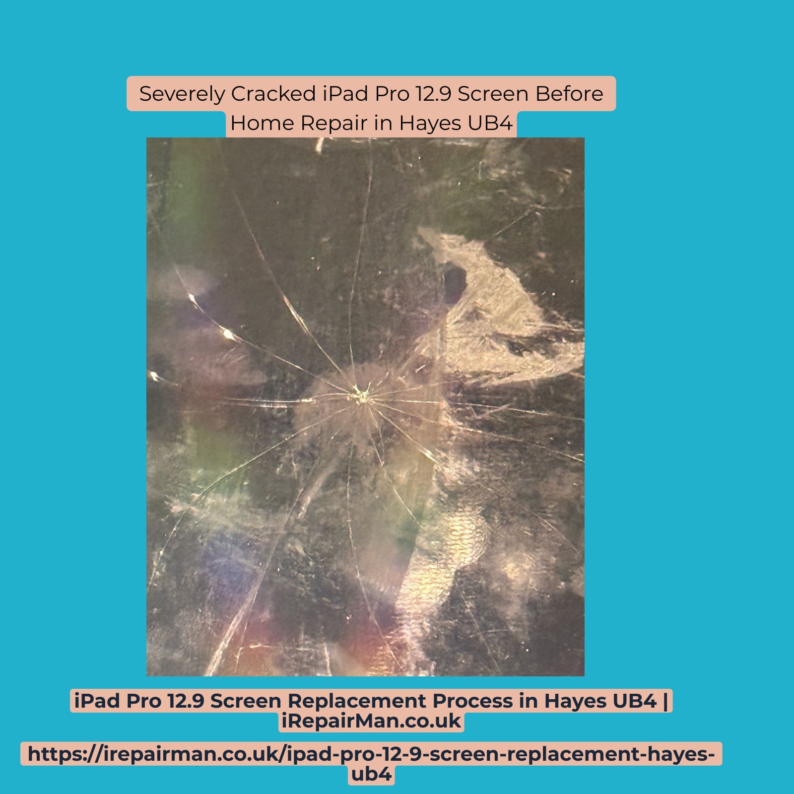 After iPad Pro 12.9 screen replacement in Hayes UB4