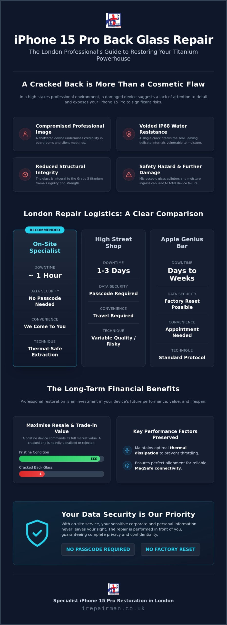 IPhone 15 Pro Back Glass Repair London: The 2026 Professional Guide