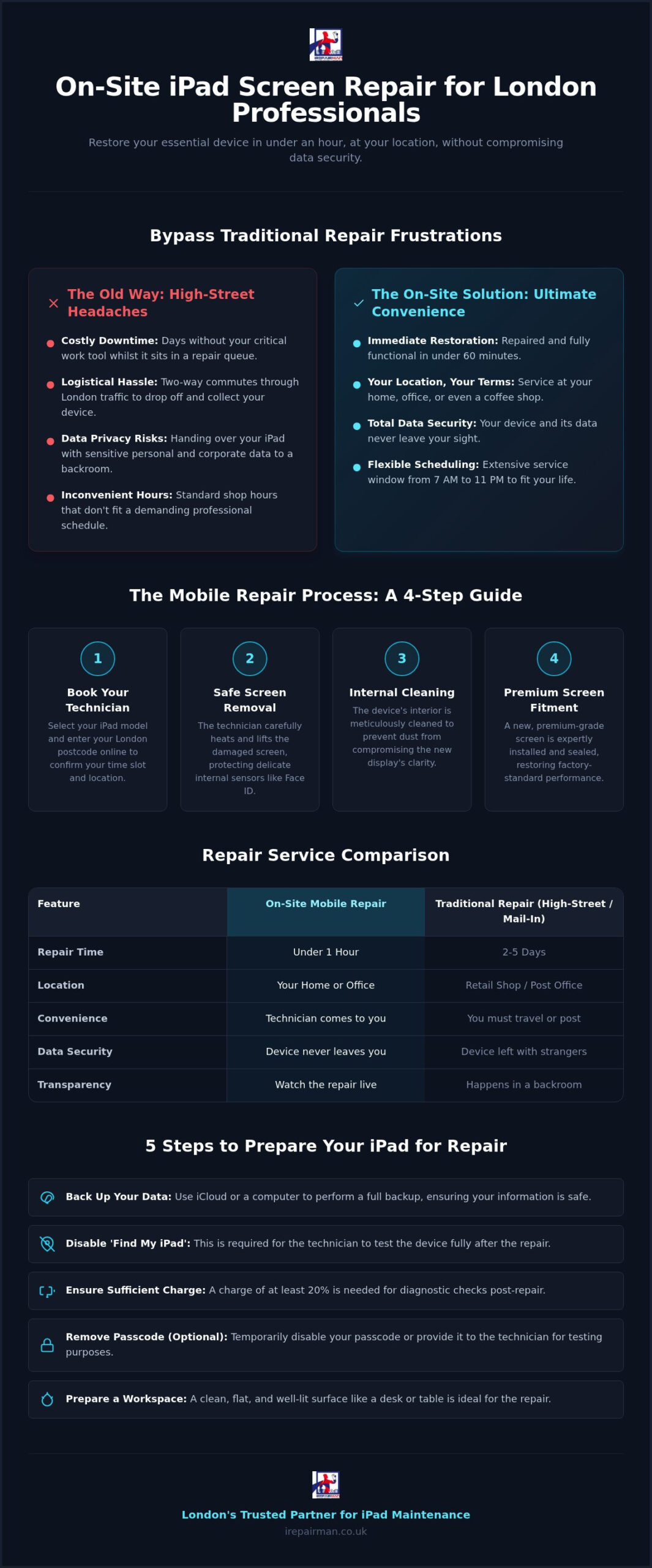 On-Site iPad Screen Repair London: The 2026 Guide to Professional Mobile Fixes