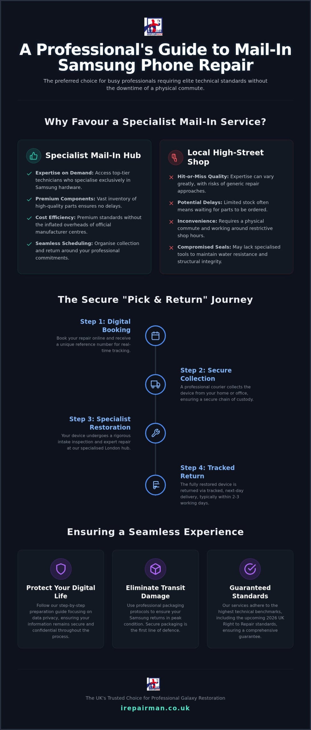 Mail-In Samsung Phone Repair UK: The 2026 Guide to Professional Postal Fixes