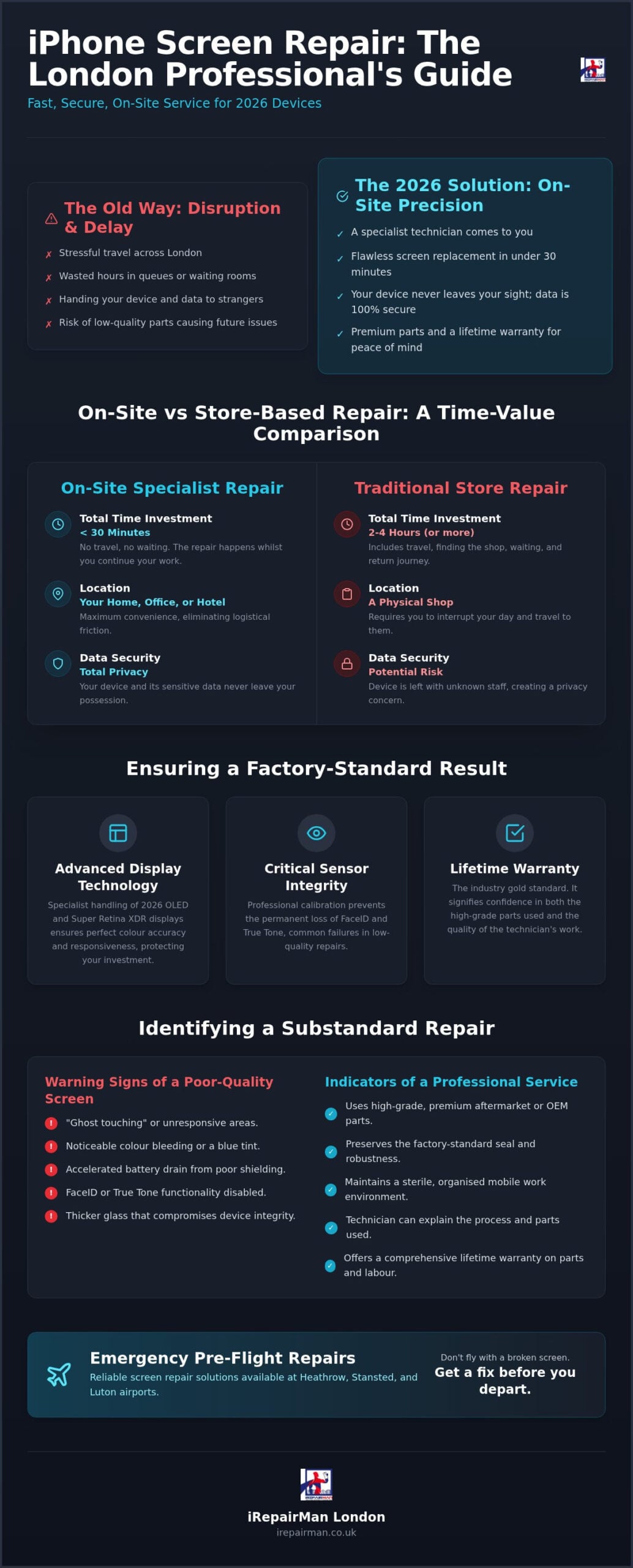 Fast iPhone Screen Repair London: Same-Day On-Site Fixes for 2026