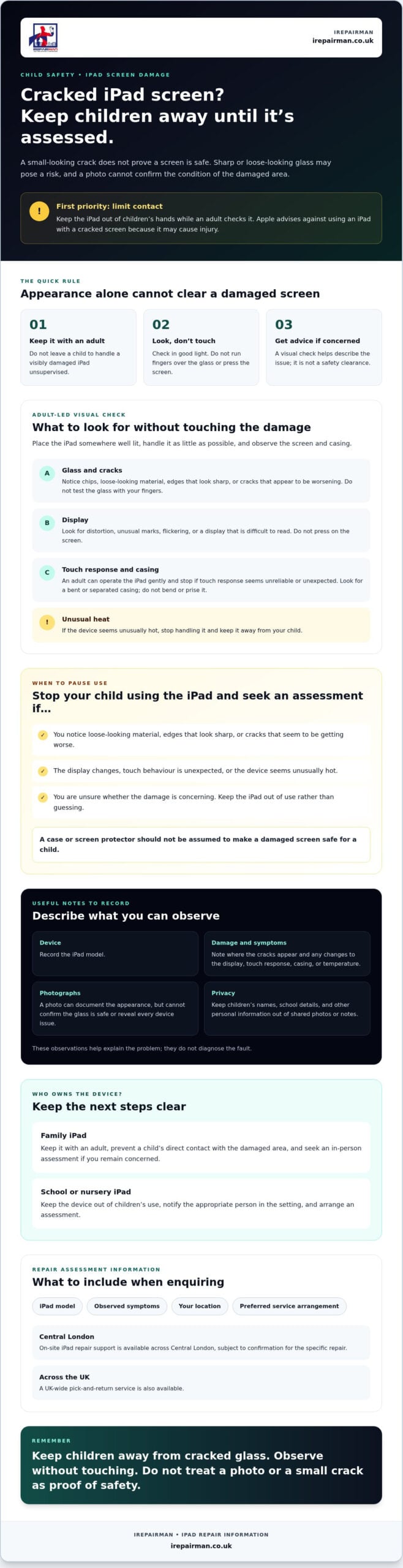 Cracked iPad Screen Child Safety: A Parent’s Checklist for 2026