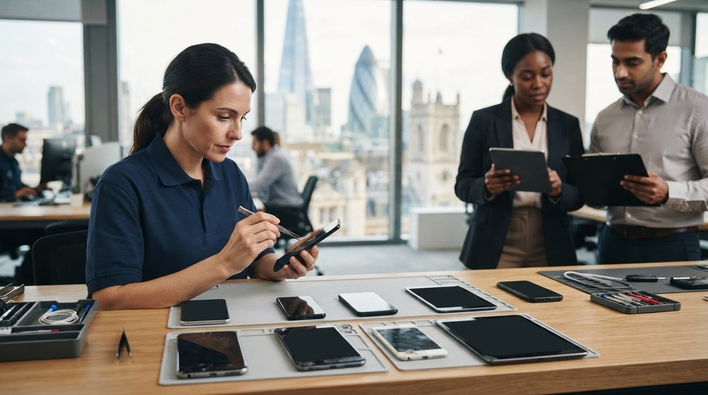 Corporate Mobile Phone Fleet Repair in London: Services and Times