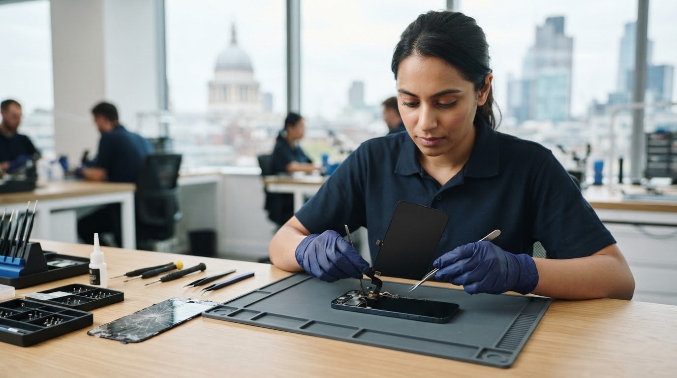 Same day screen replacement in the City of London