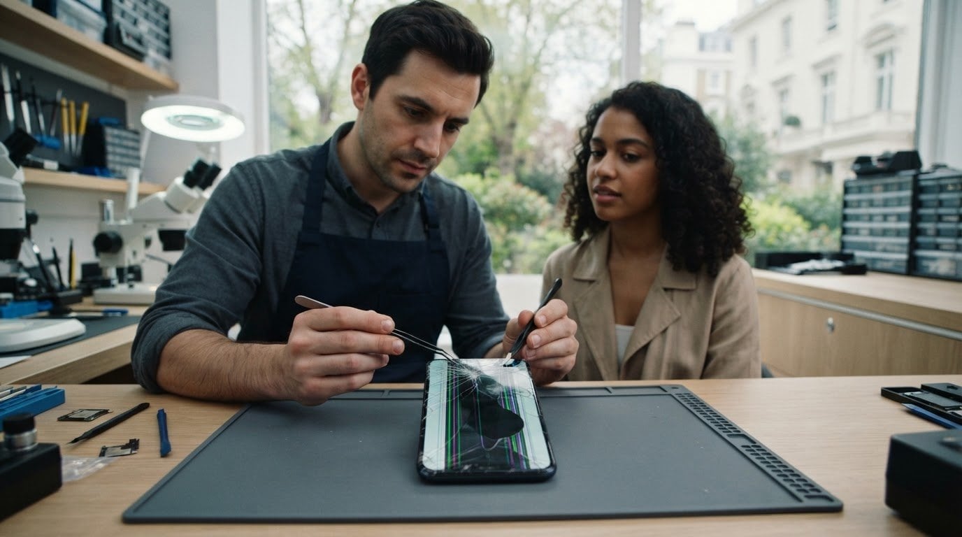Samsung Cracked Screen and Display Repair Near Regent's Park
